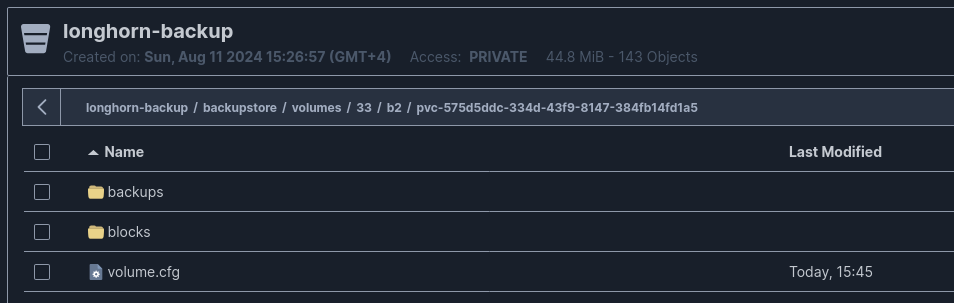 Setting up Minio for Backups