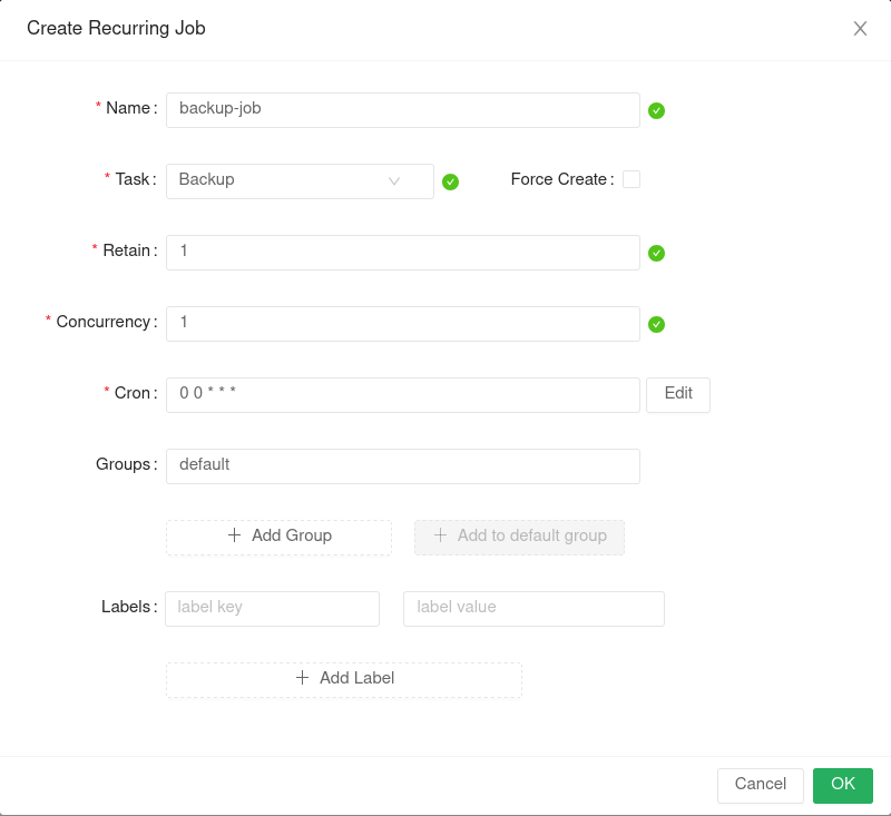 Setting up Minio for Backups